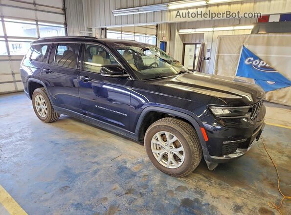 1C4RJKBG1P8817371 2023 JEEP GRAND Синий Передняя правая четверть