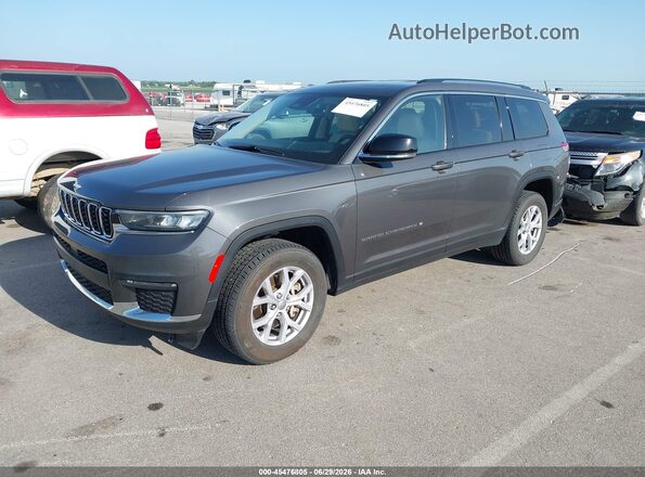 1C4RJKBG2M8139905 2021 JEEP GRAND CHEROKEE L Gray Передня ліва чверть