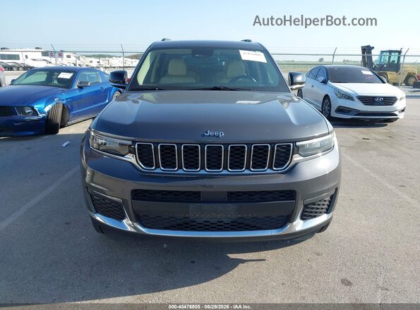 1C4RJKBG2M8139905 2021 JEEP GRAND CHEROKEE L Gray Вид щитка приладів