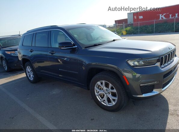 1C4RJKBG2M8139905 2021 JEEP GRAND CHEROKEE L Gray Вид задньої частини салону