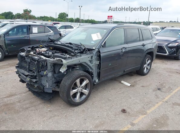 1C4RJKBG3M8204938 2021 JEEP GRAND CHEROKEE L Gray Передня ліва чверть
