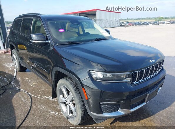 1C4RJKBG3N8522592 2022 JEEP GRAND CHEROKEE L Black Widok z przodu
