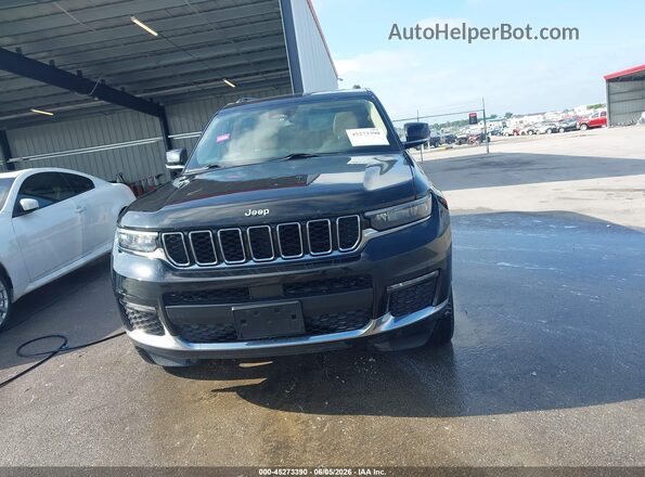 1C4RJKBG3N8522592 2022 JEEP GRAND CHEROKEE L Black Widok zestawu wskaźników