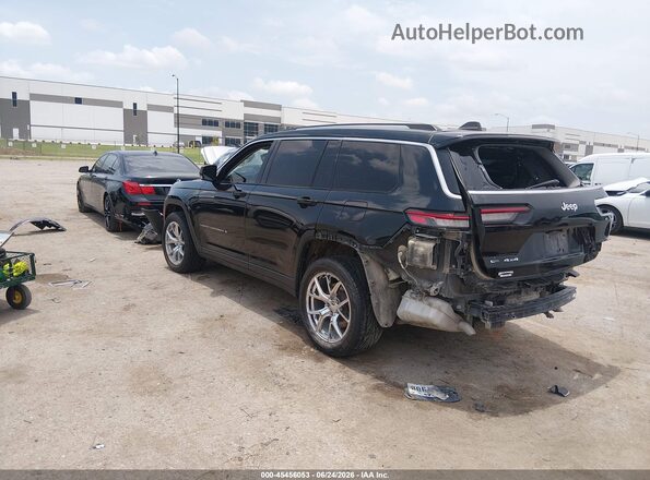 1C4RJKBG4M8105173 2021 JEEP GRAND CHEROKEE L Black Trasero izquierdo
