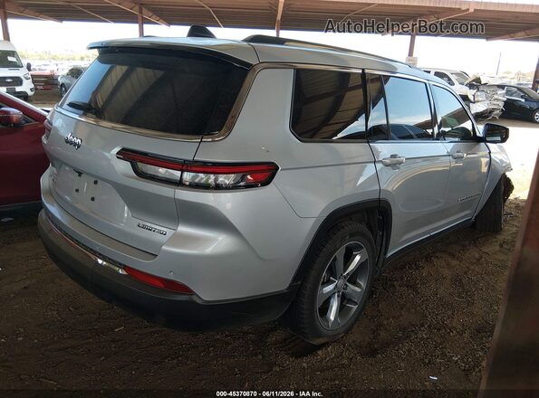 1C4RJKBG4M8143986 2021 JEEP GRAND CHEROKEE L Silver უკანა მარჯვენა
