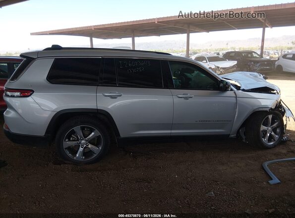 1C4RJKBG4M8143986 2021 JEEP GRAND CHEROKEE L Silver ხელსაწყოთა პანელის ხედი