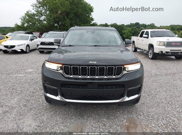 1C4RJKBG4N8587757 2022 JEEP GRAND CHEROKEE L Black Widok wnętrza z tyłu