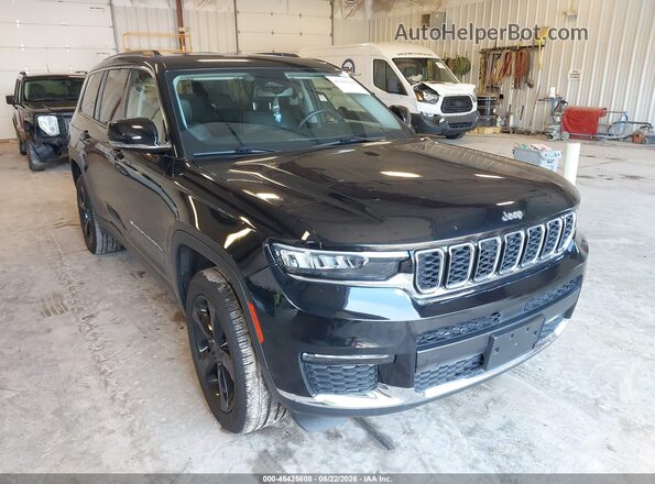 1C4RJKBG4P8769686 2023 JEEP GRAND CHEROKEE L Black Widok z przodu