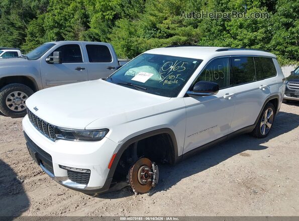 1C4RJKBG5M8141888 2021 JEEP GRAND CHEROKEE L White Przód lewy