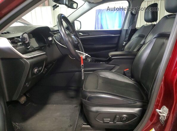 1C4RJKBG6M8118846 2021 JEEP GRAND Burgundy Front interior view