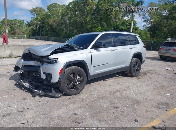 1C4RJKBG6R8565281 2024 JEEP GRAND CHEROKEE L Silver Առջևի ձախ երեք քառորդ տեսարան