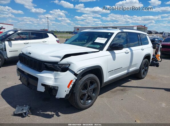 1C4RJKBG7P8702175 2023 JEEP GRAND CHEROKEE L White Առջևի ձախ երեք քառորդ տեսարան