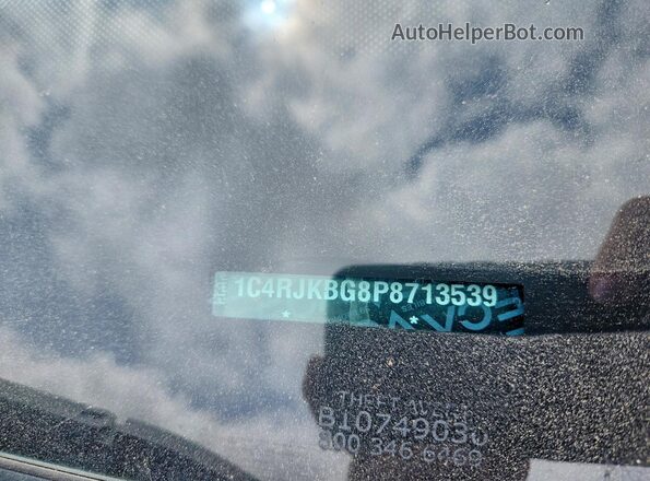 1C4RJKBG8P8713539 2023 JEEP GRAND Gray VIN კოდის სტიკერის ხედი