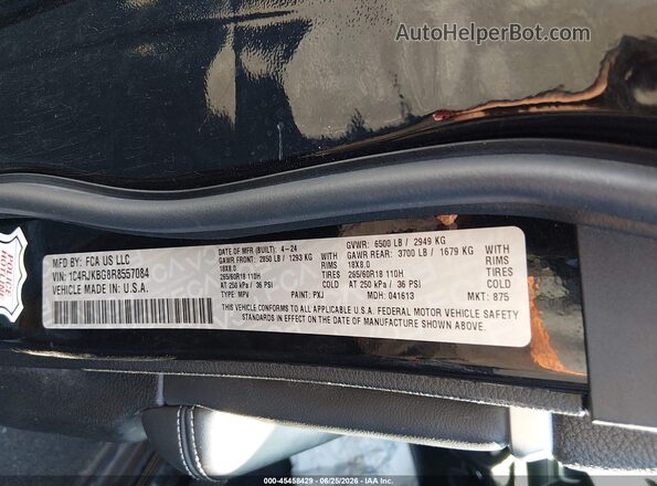 1C4RJKBG8R8557084 2024 JEEP GRAND CHEROKEE L Black Engine compartment view