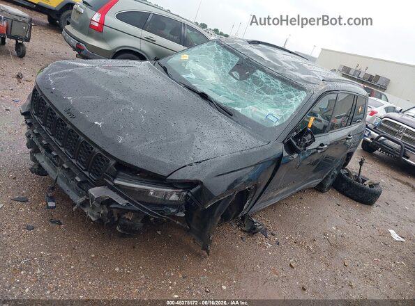 1C4RJKBG8R8949434 2024 JEEP GRAND CHEROKEE L Black Առջևի ձախ երեք քառորդ տեսարան