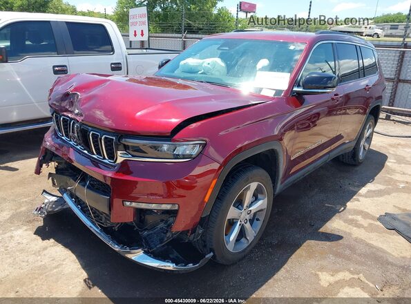 1C4RJKBG8S8639998 2025 JEEP GRAND CHEROKEE L Red Передня ліва чверть