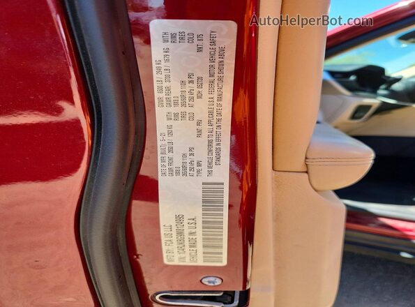 1C4RJKBG9M8124995 2021 JEEP GRAND Burgundy Вид наклейки з VIN-кодом