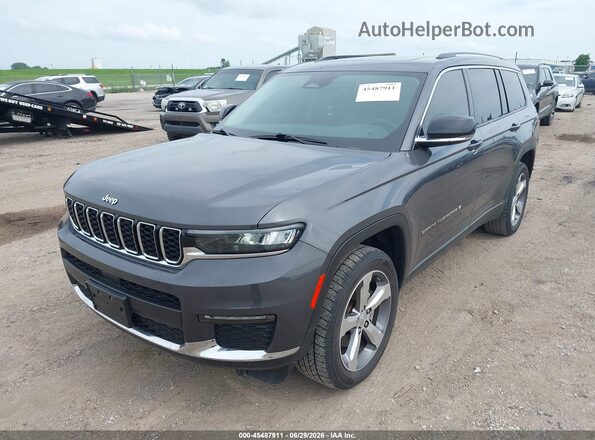 1C4RJKBG9M8142008 2021 JEEP GRAND CHEROKEE L Gray Front left