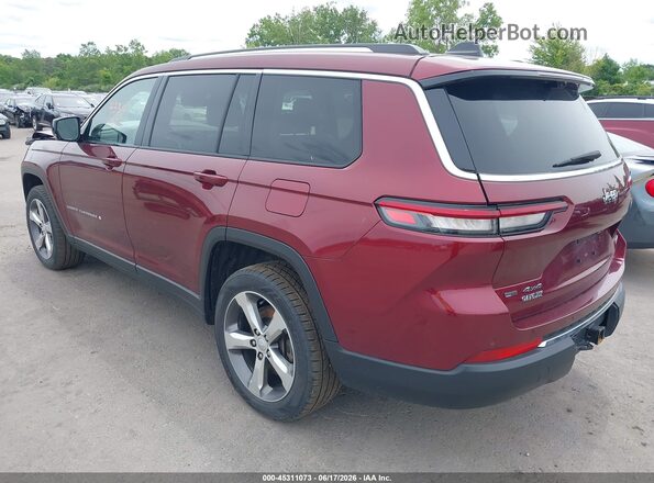1C4RJKBGXM8123595 2021 JEEP GRAND CHEROKEE L Red Հետևի ձախ