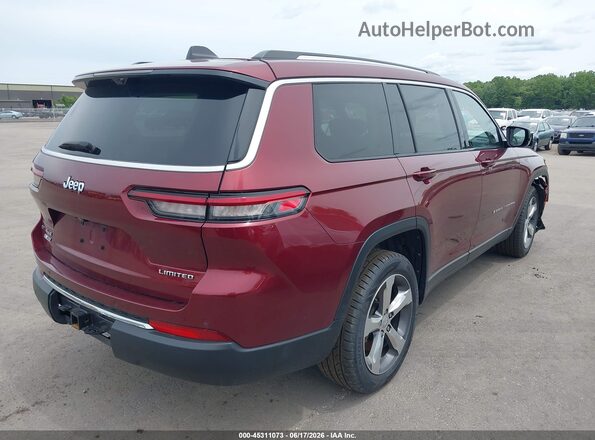 1C4RJKBGXM8123595 2021 JEEP GRAND CHEROKEE L Red Հետևի աջ