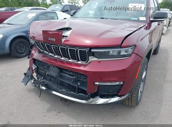1C4RJKBGXM8123595 2021 JEEP GRAND CHEROKEE L Red Դիմացի տեսք