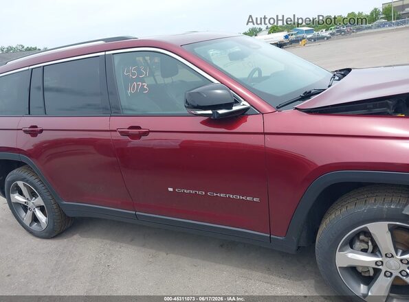 1C4RJKBGXM8123595 2021 JEEP GRAND CHEROKEE L Red Սալոնի 360 աստիճան տեսք