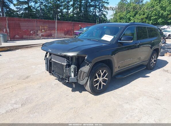 1C4RJKBGXP8810175 2023 JEEP GRAND CHEROKEE L Green Vista tres cuartos delantera izquierda