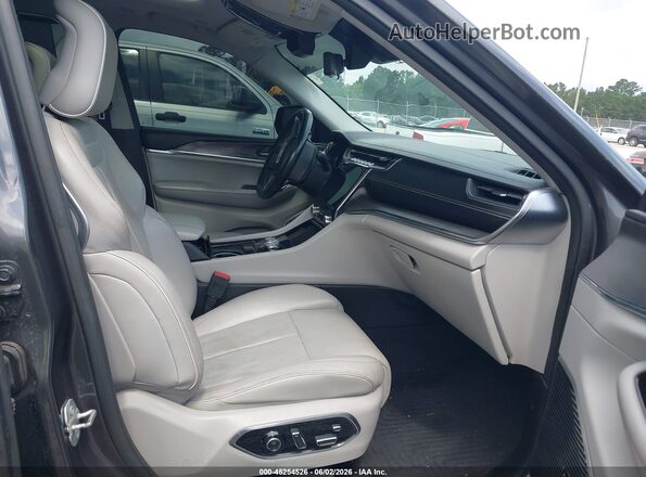 1C4RJKDG7M8177613 2021 JEEP GRAND CHEROKEE L Gray Вид салону спереду