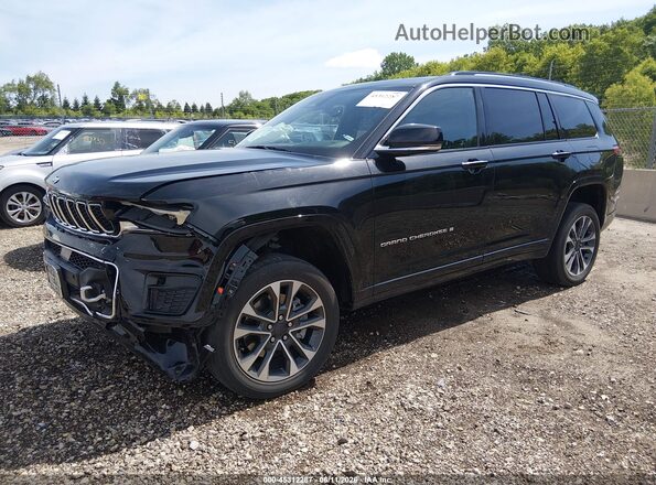 1C4RJKDG7P8700360 2023 JEEP GRAND CHEROKEE L Black Vista tres cuartos delantera izquierda