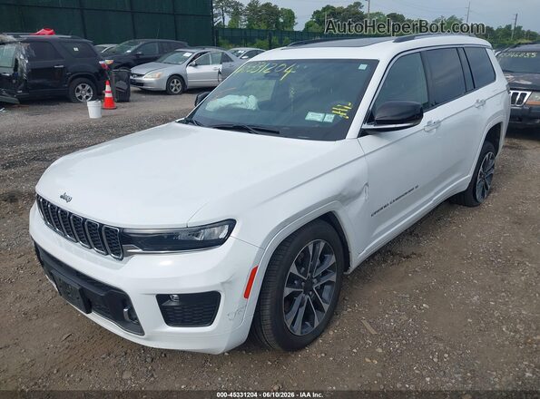 1C4RJKDG7R8917474 2024 JEEP GRAND CHEROKEE L White წინა მარცხენა ხედი სამი მეოთხედიდან