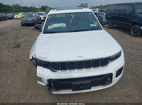 1C4RJKDG7R8917474 2024 JEEP GRAND CHEROKEE L White ხელსაწყოთა პანელის ხედი