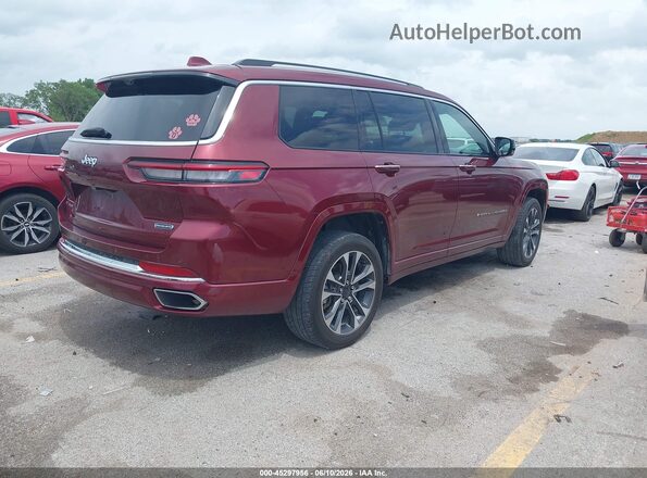 1C4RJKDG8M8156897 2021 JEEP GRAND CHEROKEE L Красный Задняя правая четверть