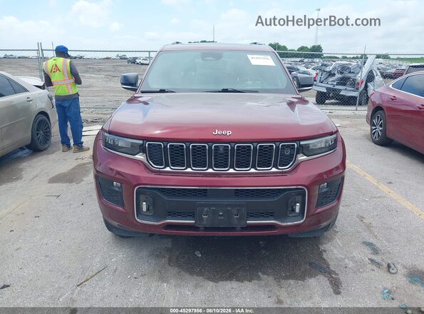 1C4RJKDG8M8156897 2021 JEEP GRAND CHEROKEE L Красный Вид щитка приборов