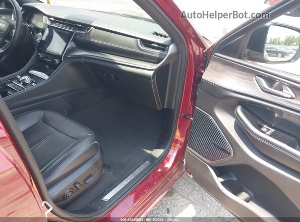 1C4RJKDGXM8169456 2021 JEEP GRAND CHEROKEE L Maroon წინა სალონის ხედი
