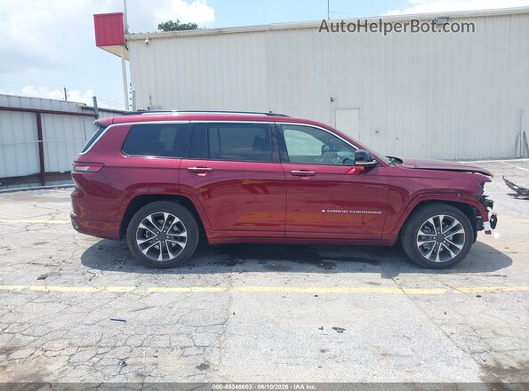 1C4RJKDGXM8169456 2021 JEEP GRAND CHEROKEE L Maroon უკანა სალონის ხედი