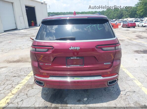 1C4RJKDGXM8169456 2021 JEEP GRAND CHEROKEE L Maroon 