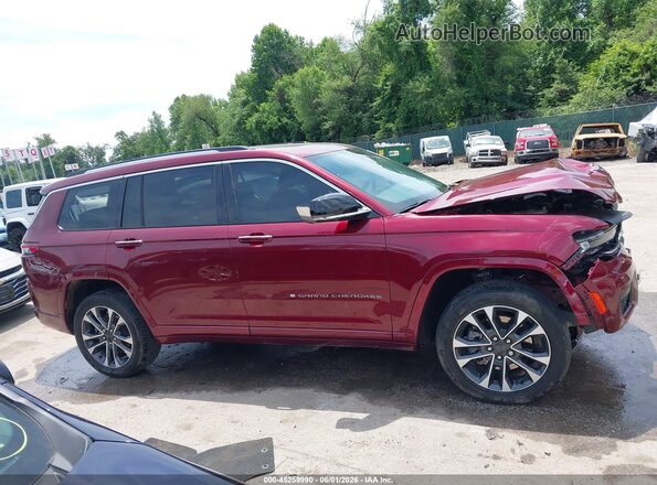 1C4RJKDGXP8723406 2023 JEEP GRAND CHEROKEE L Red Rear interior view