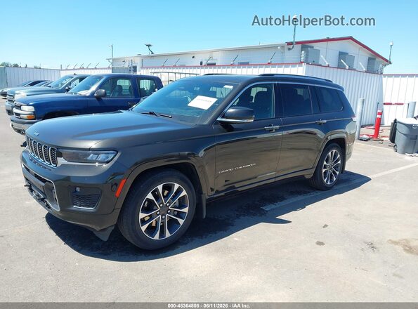 1C4RJKDT7N8509449 2022 JEEP GRAND CHEROKEE L Black წინა მარცხენა ხედი სამი მეოთხედიდან