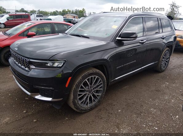 1C4RJKEG3P8802446 2023 JEEP GRAND CHEROKEE L Черный Передняя левая четверть