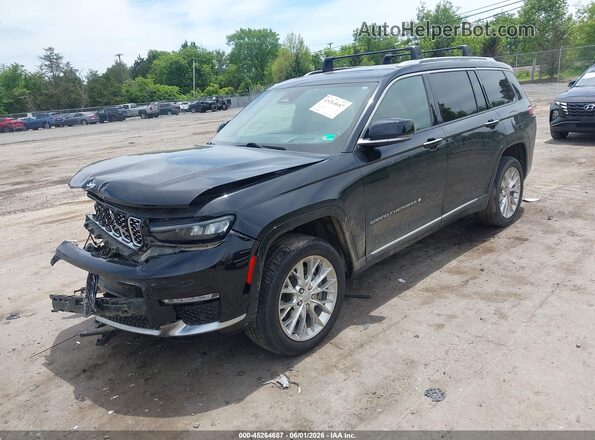1C4RJKET8M8143725 2021 JEEP GRAND CHEROKEE L Black Передня ліва чверть