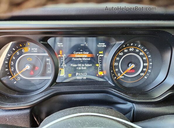 1C4RJXFG9SW657672 2025 JEEP WRANGLER Green Սարքավորումների վահանակի տեսք