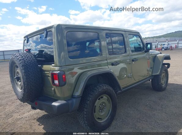 1C4RJXN60SW534335 2025 JEEP WRANGLER Green Rear right