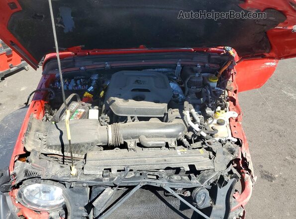 1C4RJXN64RW283393 2024 JEEP WRANGLER Red Вид задньої частини салону