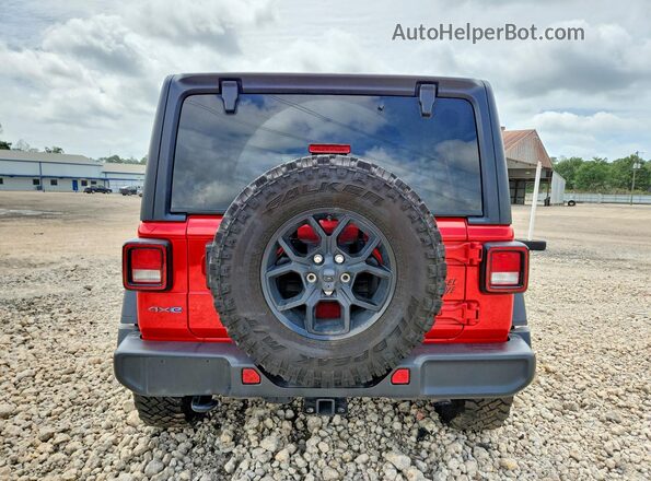 1C4RJXN65SW578735 2025 JEEP WRANGLER Красный Вид сзади