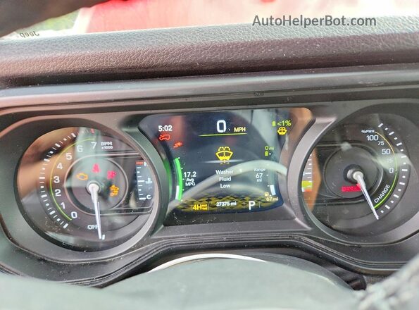 1C4RJXN65SW578735 2025 JEEP WRANGLER Красный Вид щитка приборов