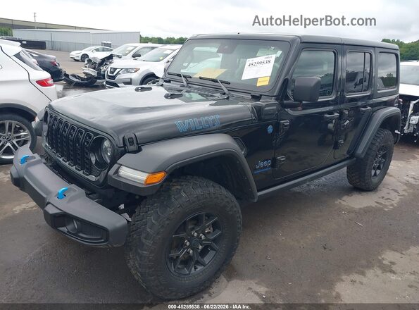 1C4RJXN68RW192594 2024 JEEP WRANGLER Black Vista tres cuartos delantera izquierda