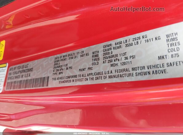 1C4RJXP60RW226993 2024 JEEP WRANGLER Red 