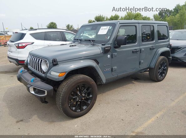 1C4RJXP66RW238646 2024 JEEP WRANGLER Gray წინა მარცხენა ხედი სამი მეოთხედიდან