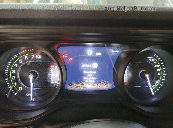 1C4RJXR60RW269369 2024 JEEP WRANGLER Black Вид щитка приладів