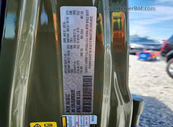 1C4RJXSJ8SW545155 2025 JEEP WRANGLER Green 360 interior view